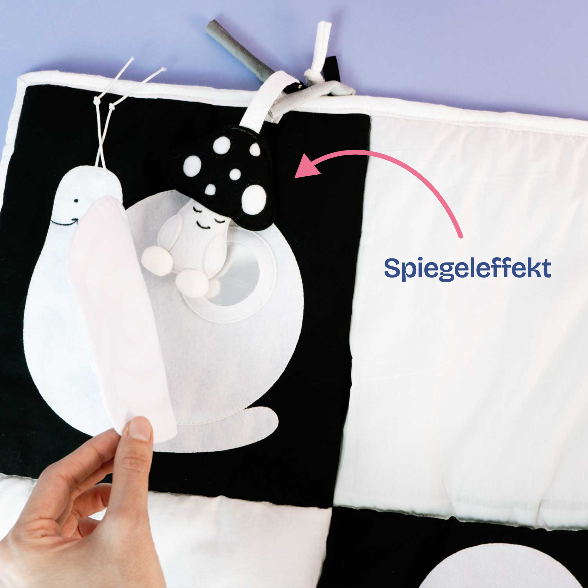 Couverture rampante noir et blanc