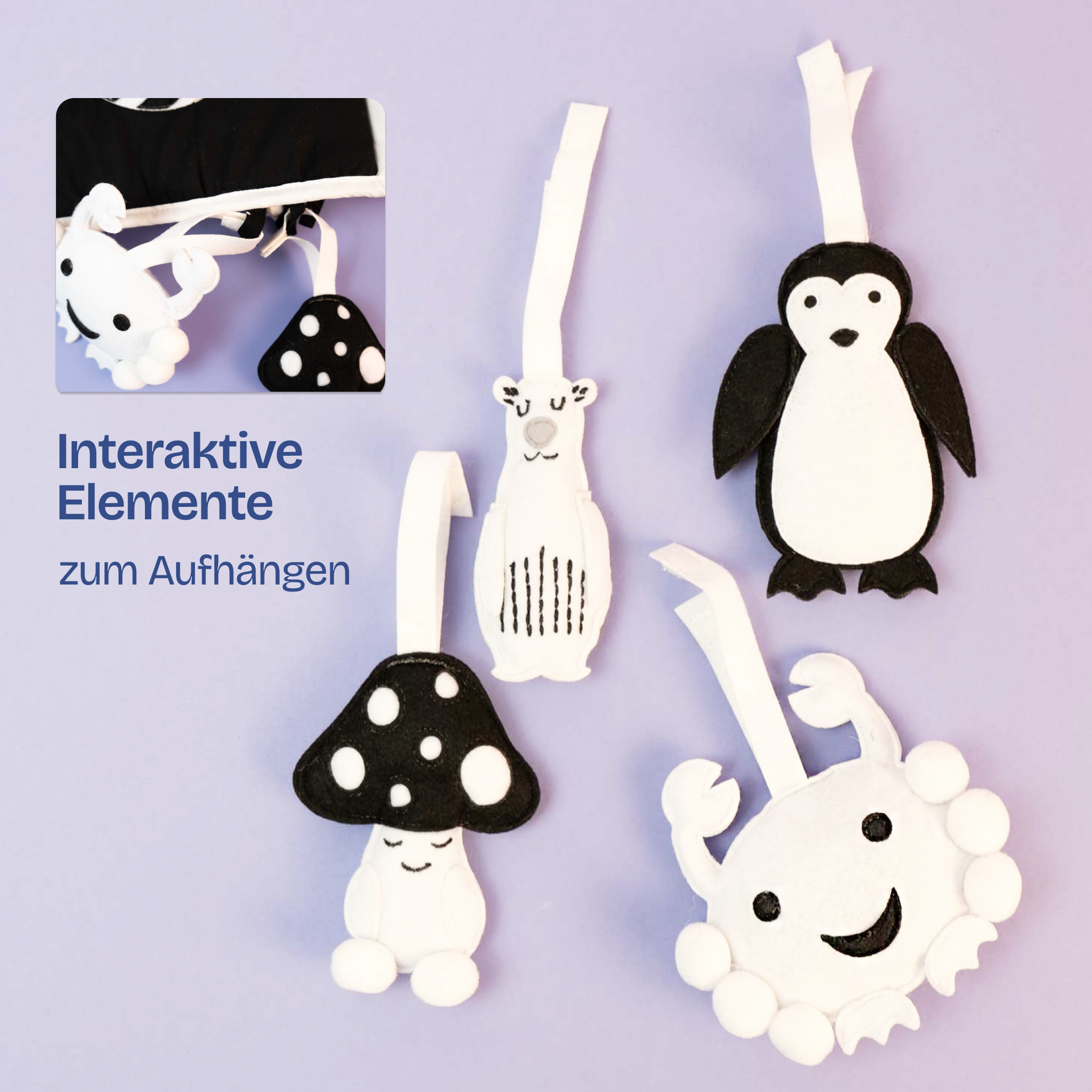 Couverture rampante noir et blanc