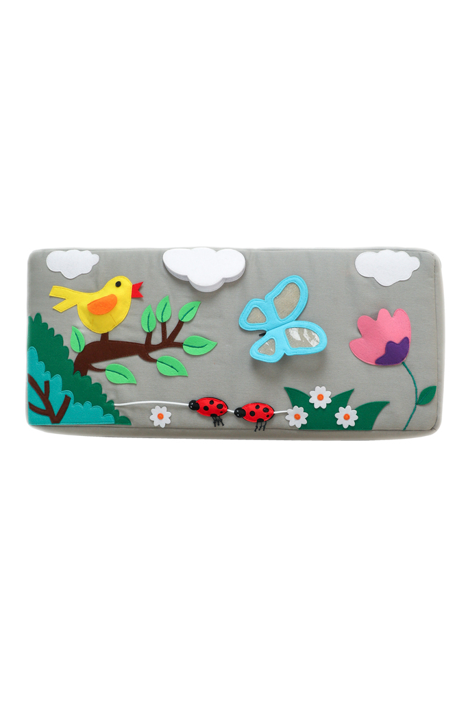 Activity Sessel eckig Activity Sessel Ecki grau mit Schmetterling und Biene Auflage