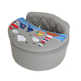 Fauteuil d’activité Fauteuil rond Actiyity Rondo Gris avec coussin marin