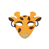 Masque en feutre girafe