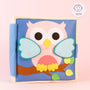 Pastel young owl- 6 Pages Quiet Book