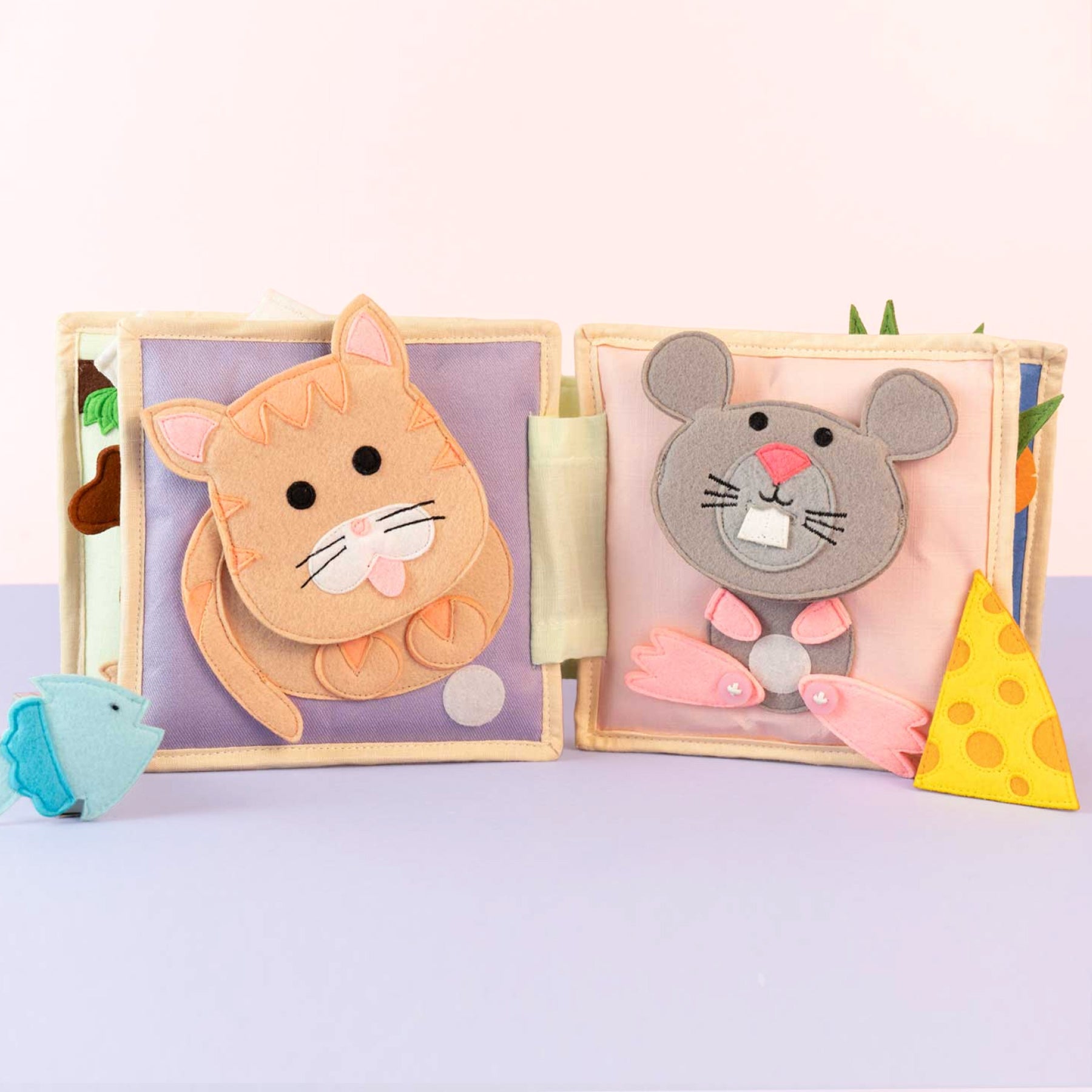 Animal Friends - 6 Pages Mini Quiet Book 